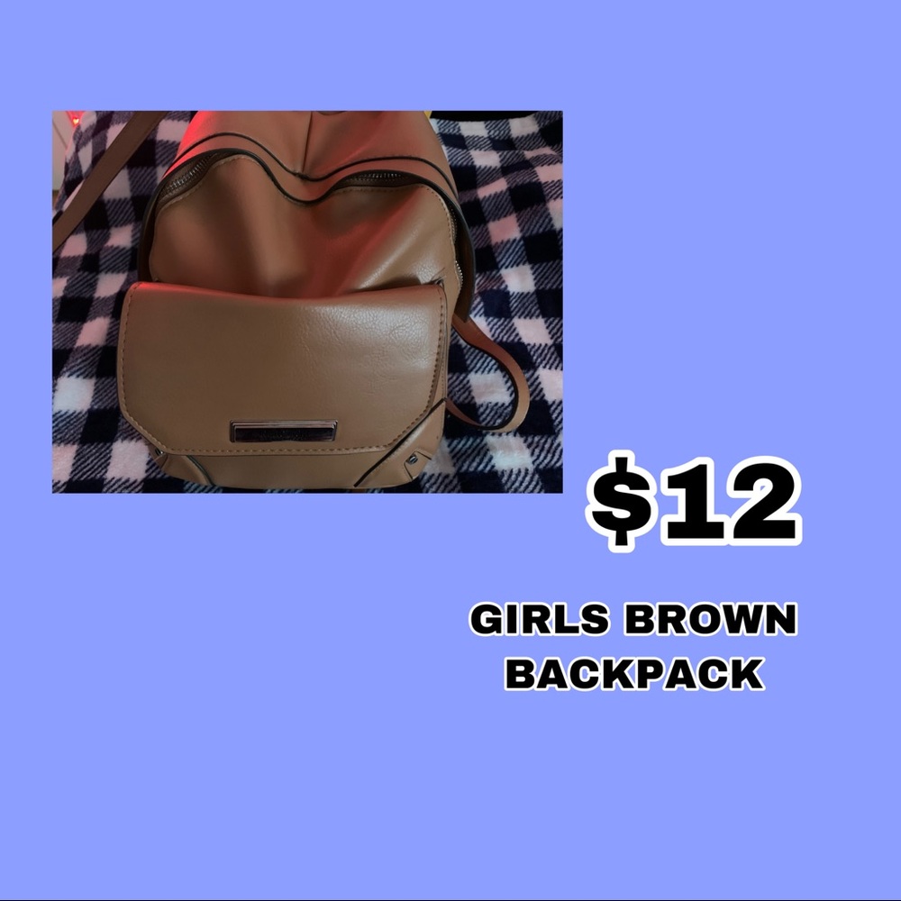 BROWN GIRLS BACKPACK